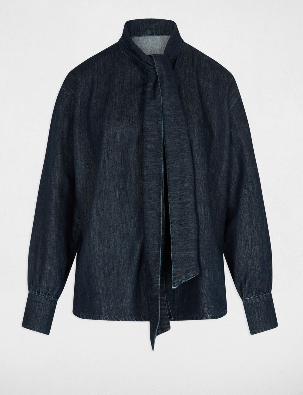 Chemise jean lavalli&egrave;re denim brut femme