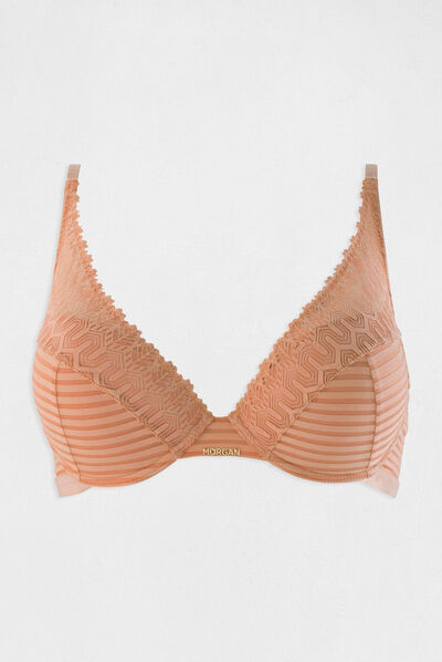 Soutien-gorge coques beige femme