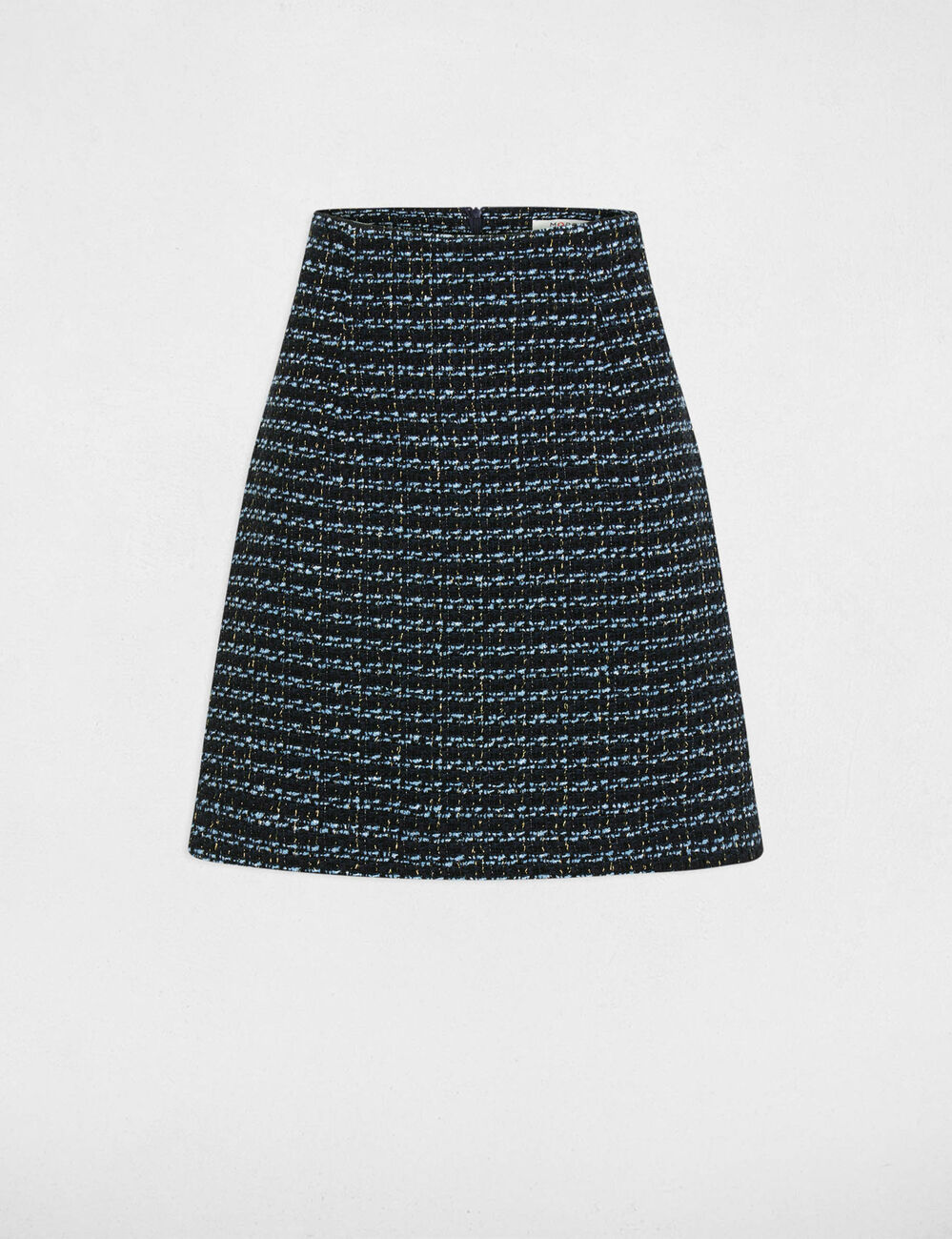 Jupe courte tweed multico femme