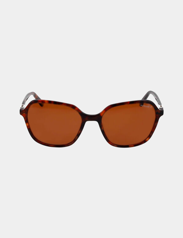 lunettes de soleil hexagone marron femme Lunettes de soleil hexagone marron femme