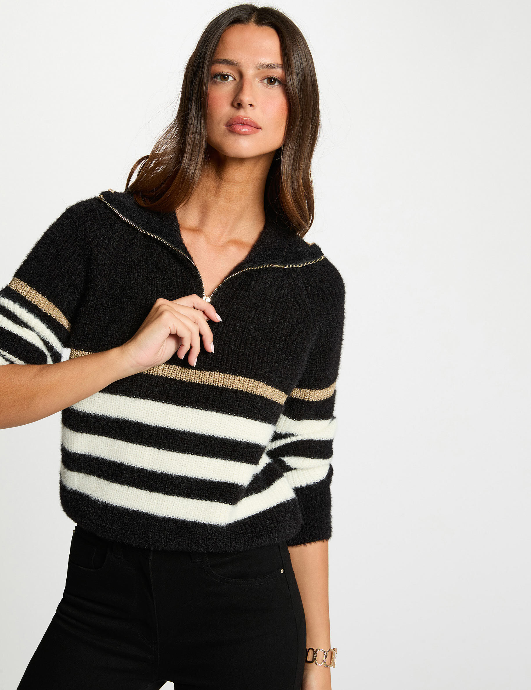 Pull col camionneur femme - vue 3