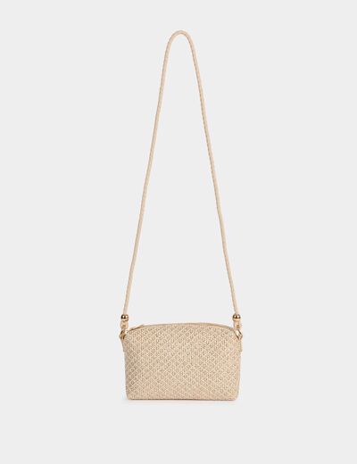 Sac bandouli&egrave;re jaune or femme