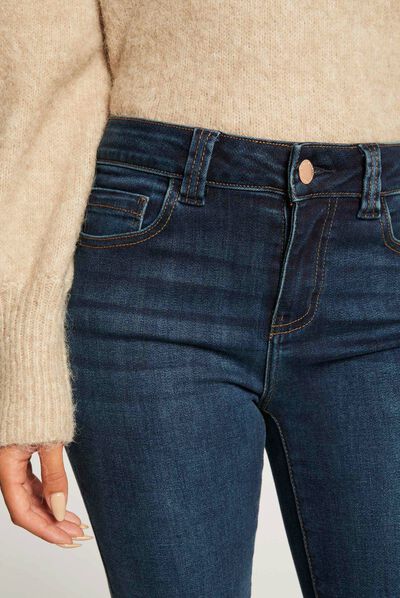 Jeans slim taille haute jean stone femme