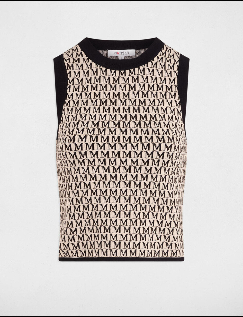 Pull sans manches imprimé sable femme