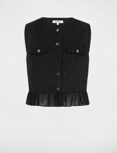 Chemise sans manches noir femme