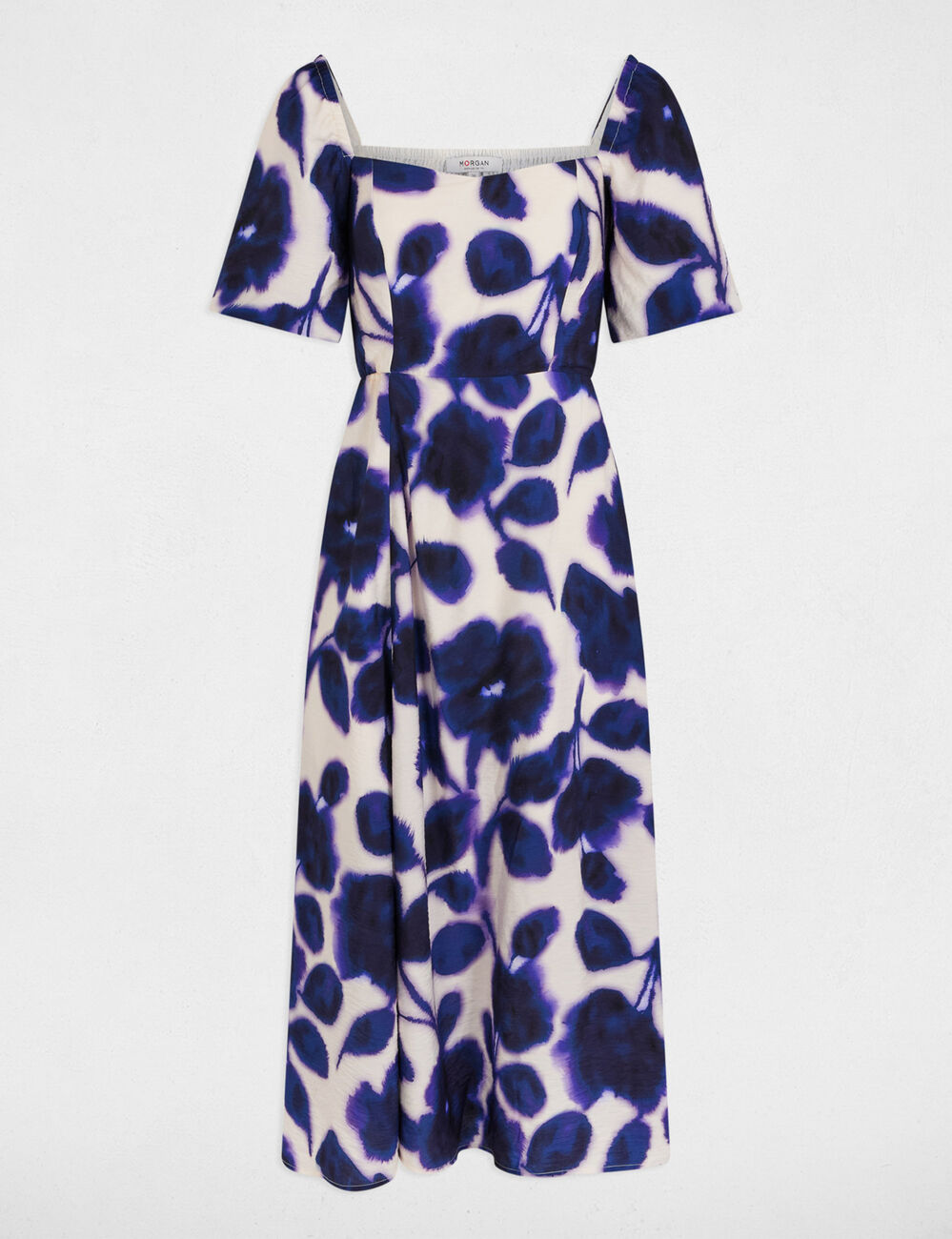 Robe longue droite imprim&eacute;e multicolore femme