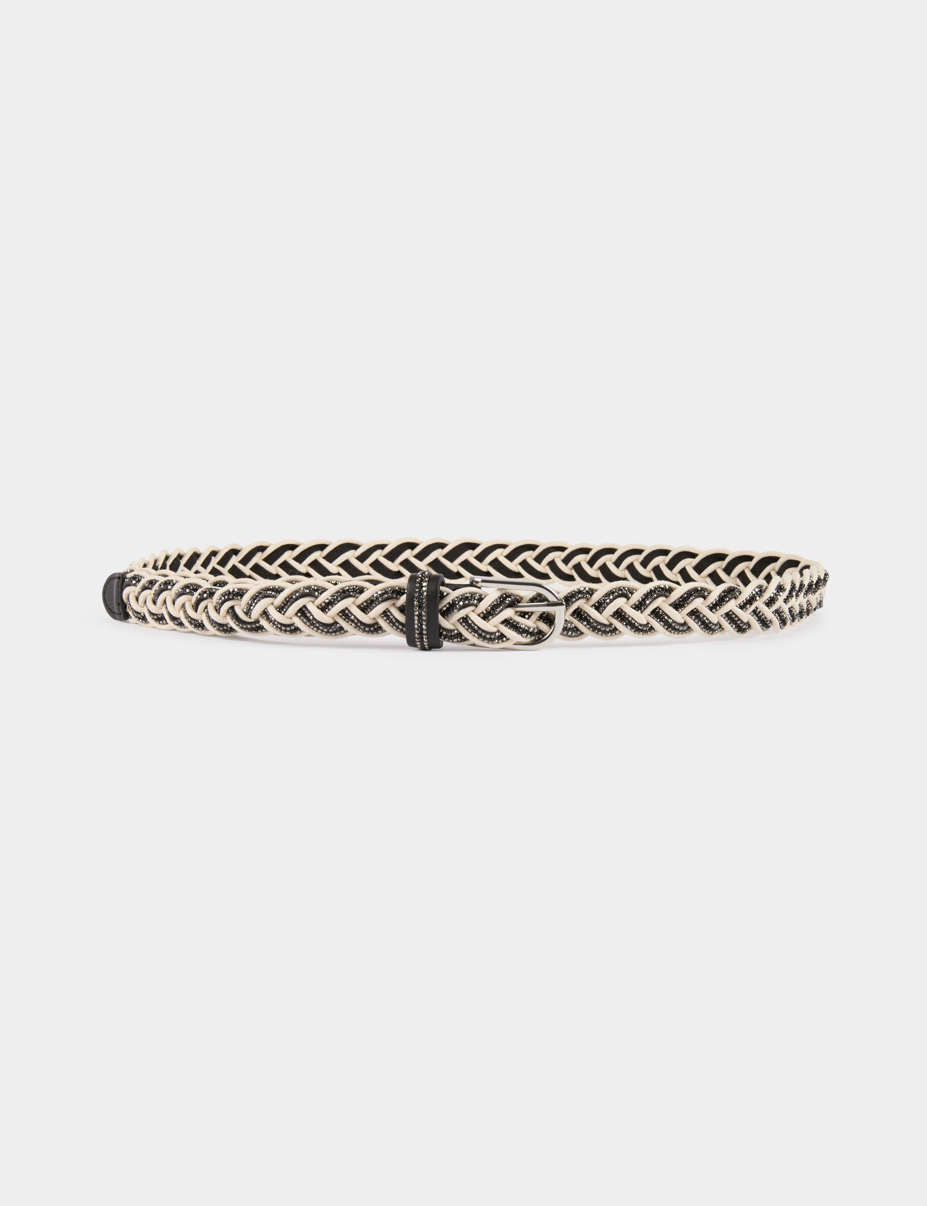 Ceinture tressée à strass - Morgan - Modalova