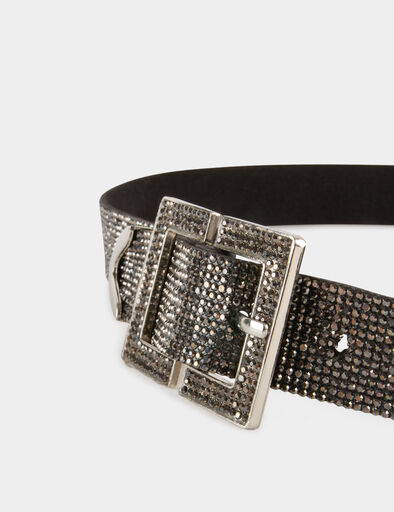 ceinture avec strass gris clair femme Ceinture avec strass gris clair femme