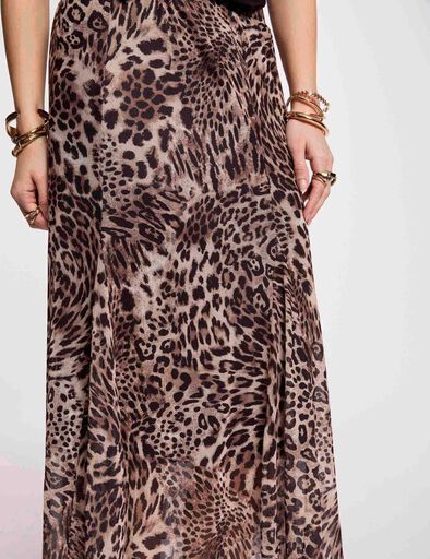 jupe longue imprimee multicolore femme Jupe longue imprimée multicolore femme