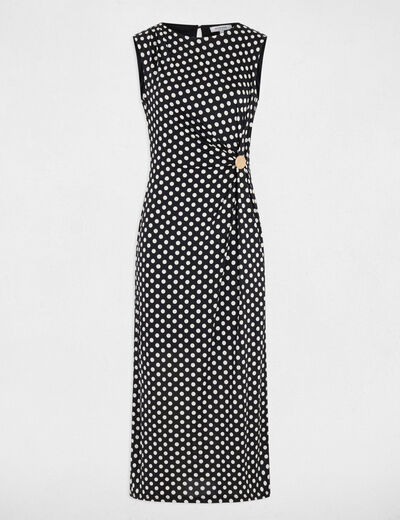 Robe longue sans manches multicolore femme