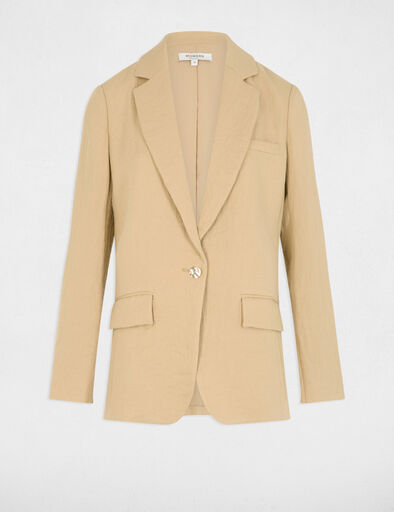 Veste courte fluide beige femme