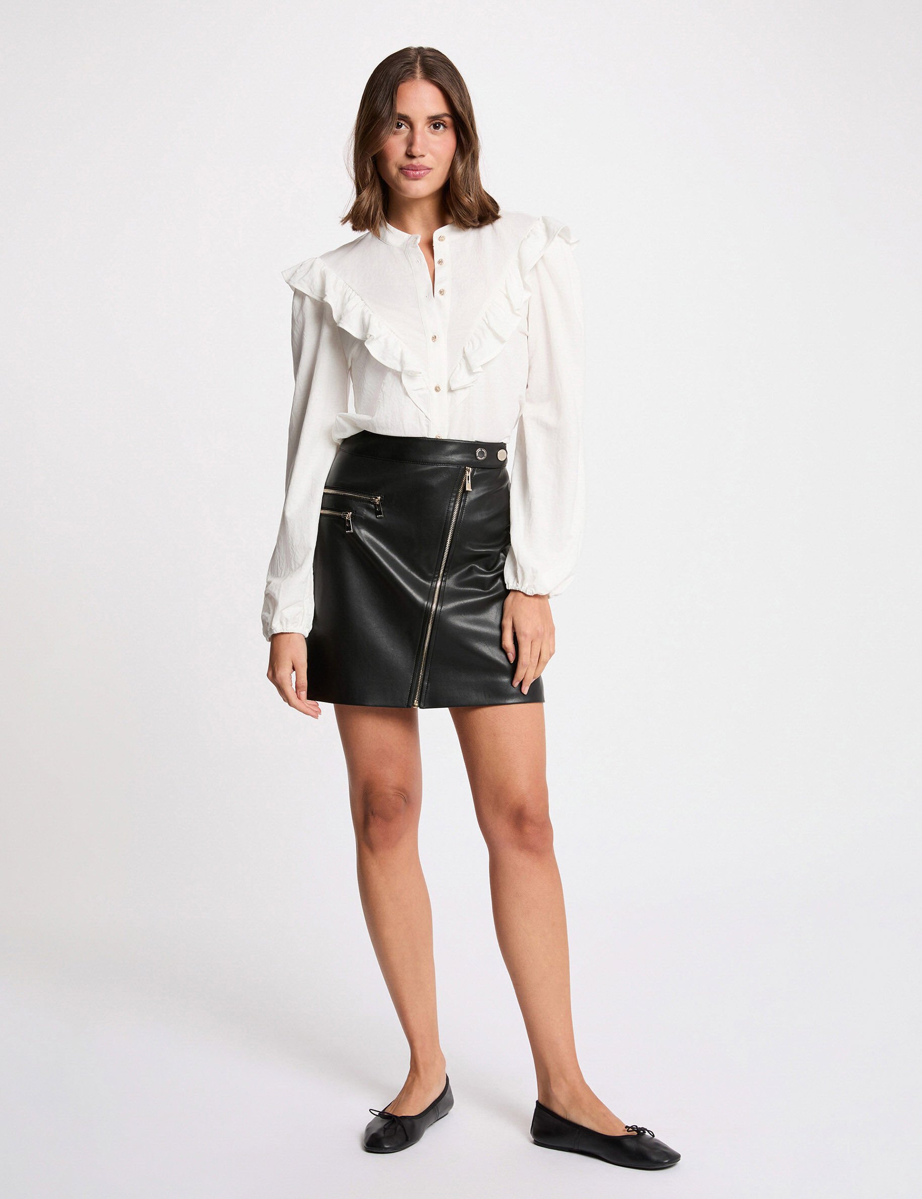 Jupe courte ajustée femme