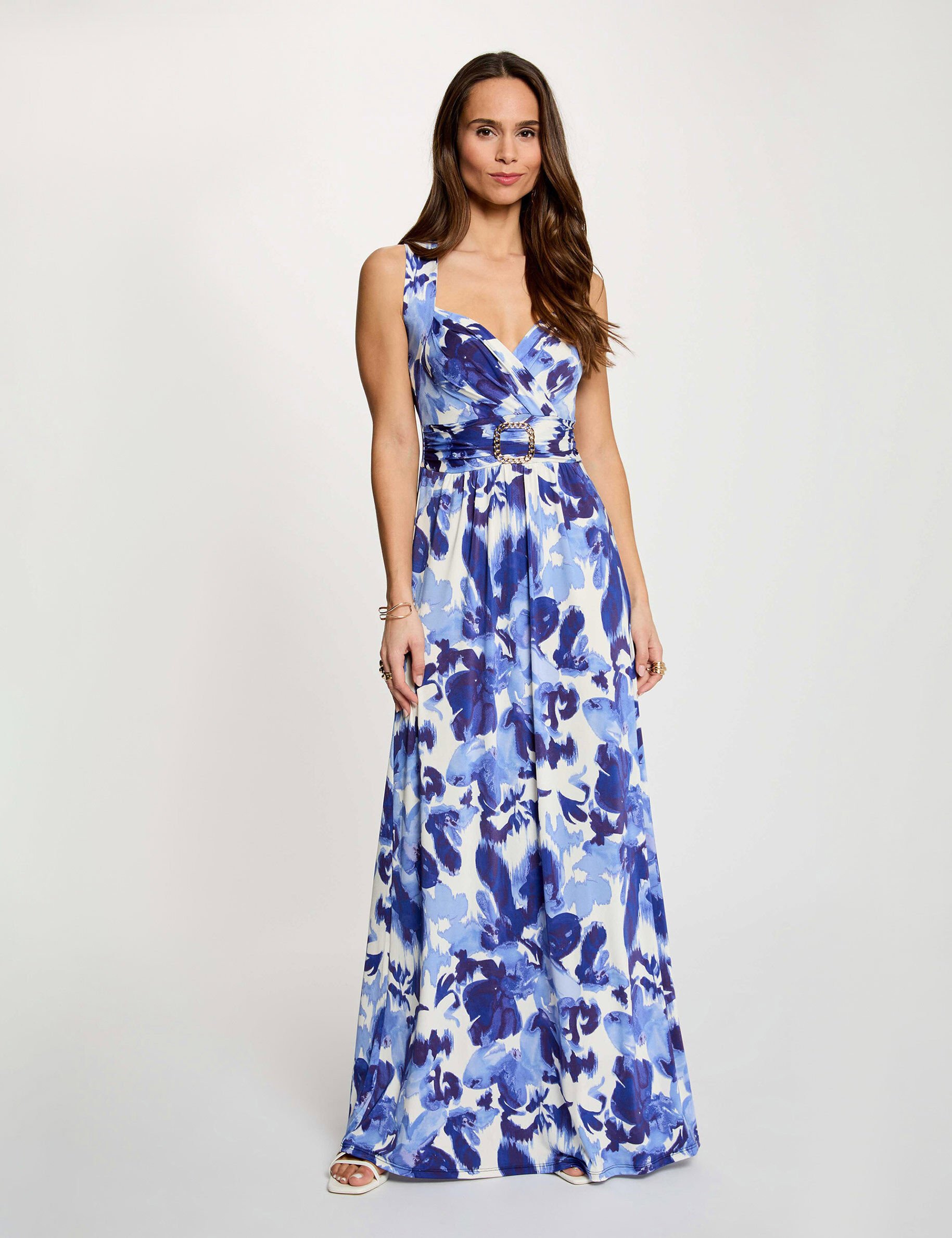 Robe longue col coeur femme - vue 1