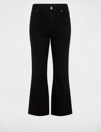 Jean flare 7/8 noir femme