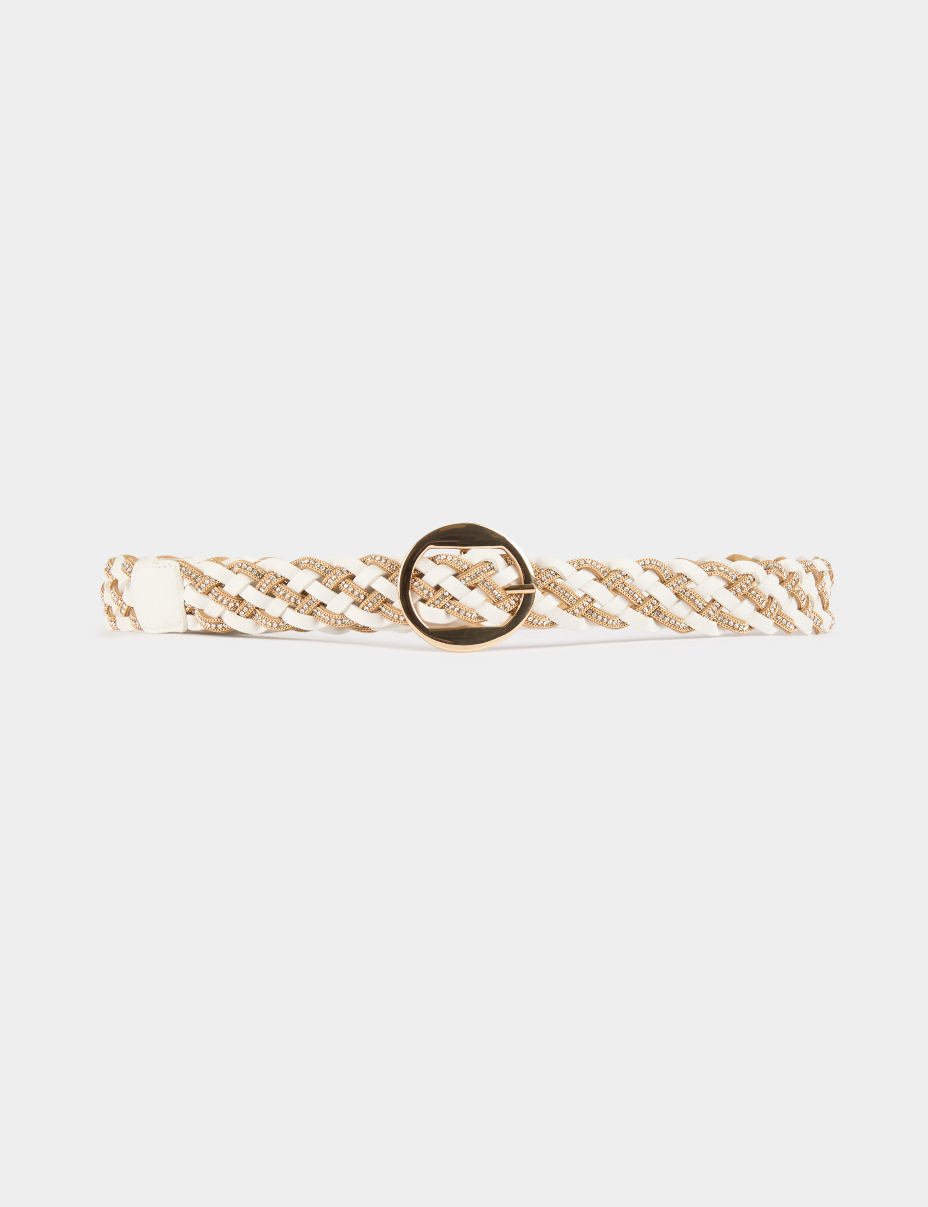 Ceinture tressée avec strass - Morgan - Modalova
