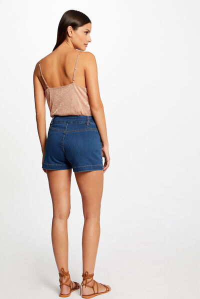 Débardeur ornements et imprimé léopard rose femme