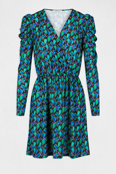 Robe droite imprimé floral multico femme