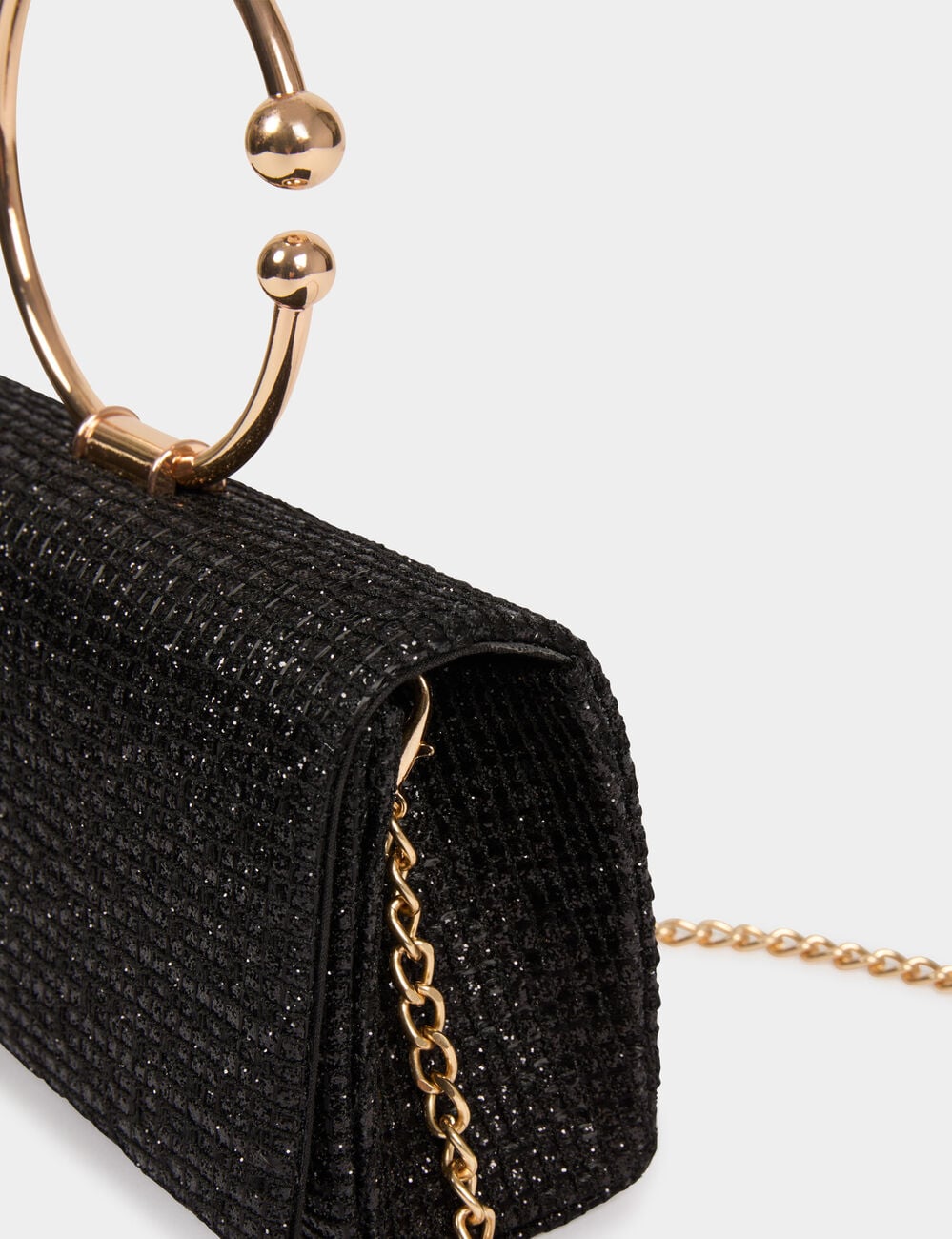 Pochette bijou noir femme