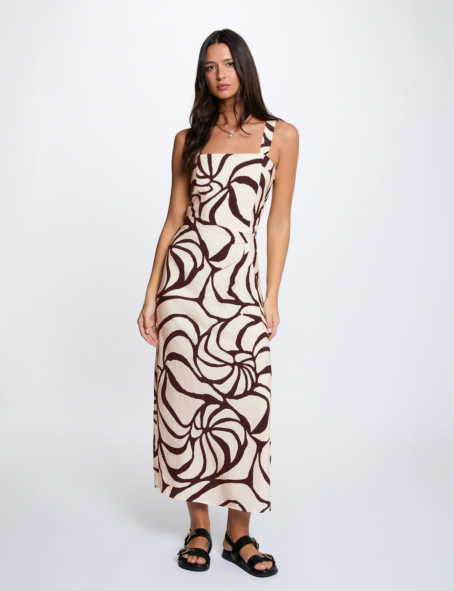 Morgan Robe longue plissée pour femme