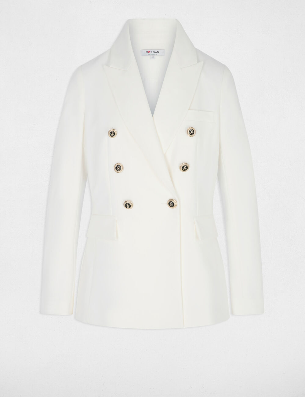 Blazer sans manches blanc femme