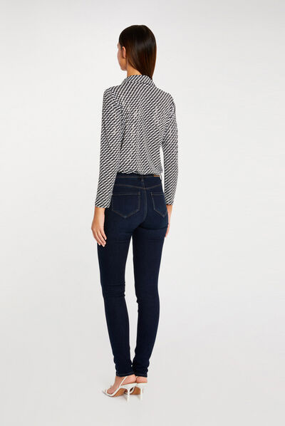 T-shirt à manches 3/4 multico femme