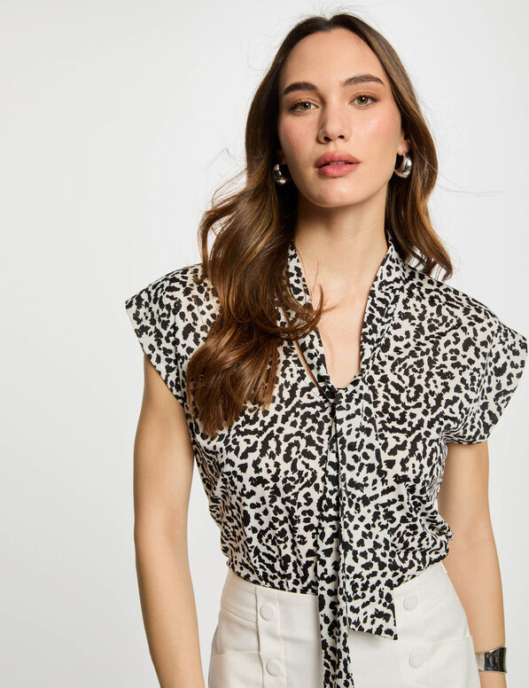 T-shirt manches courtes blanc femme