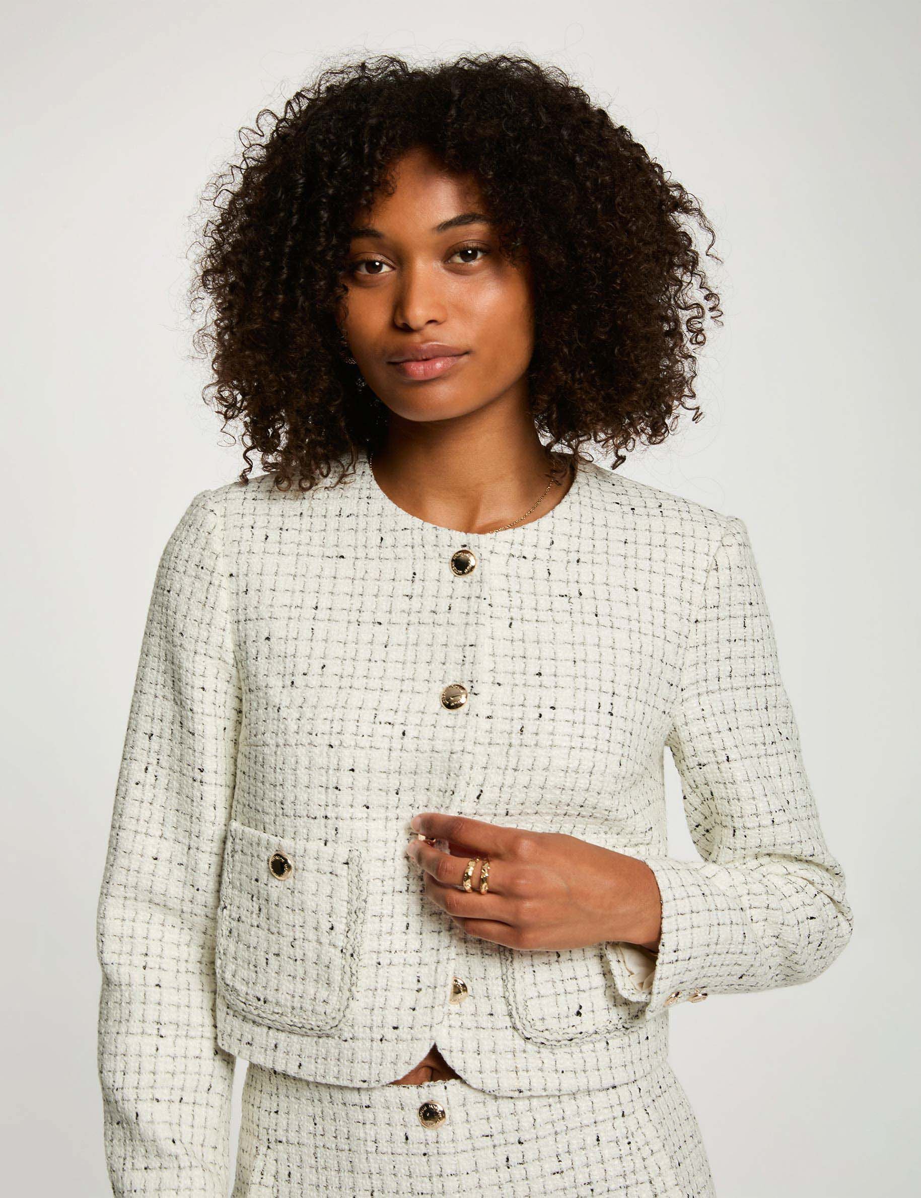 Veste ajustée col rond femme