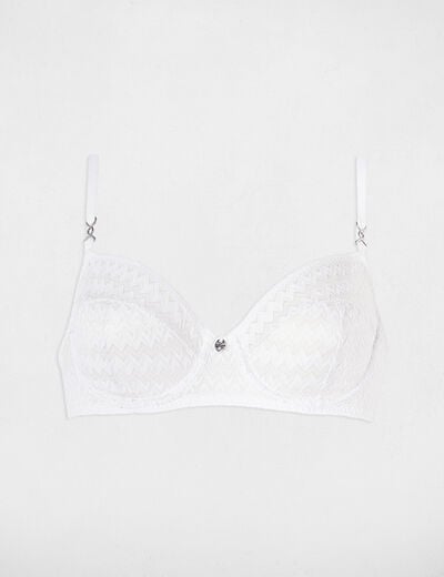 Soutien-gorge dentelle blanc femme
