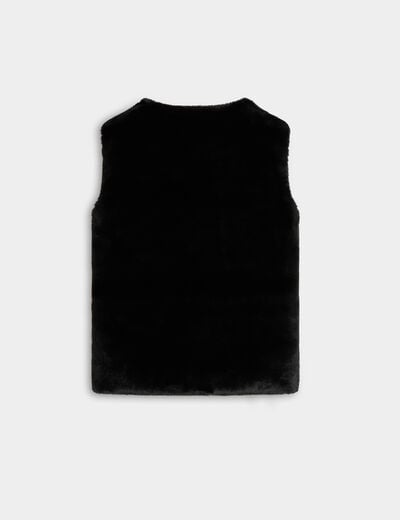 Gilet sans manches noir femme