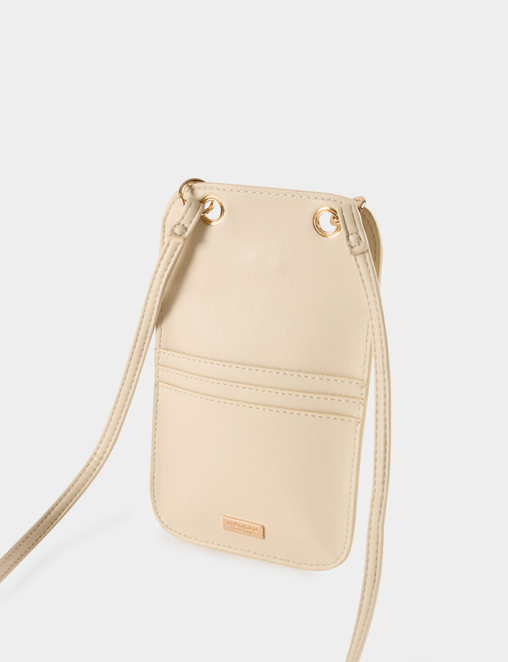 Pochette boucle coeur ivoire femme