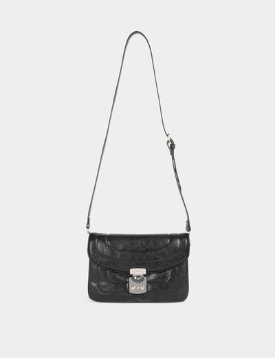 Sac avec anse chaîne noir femme