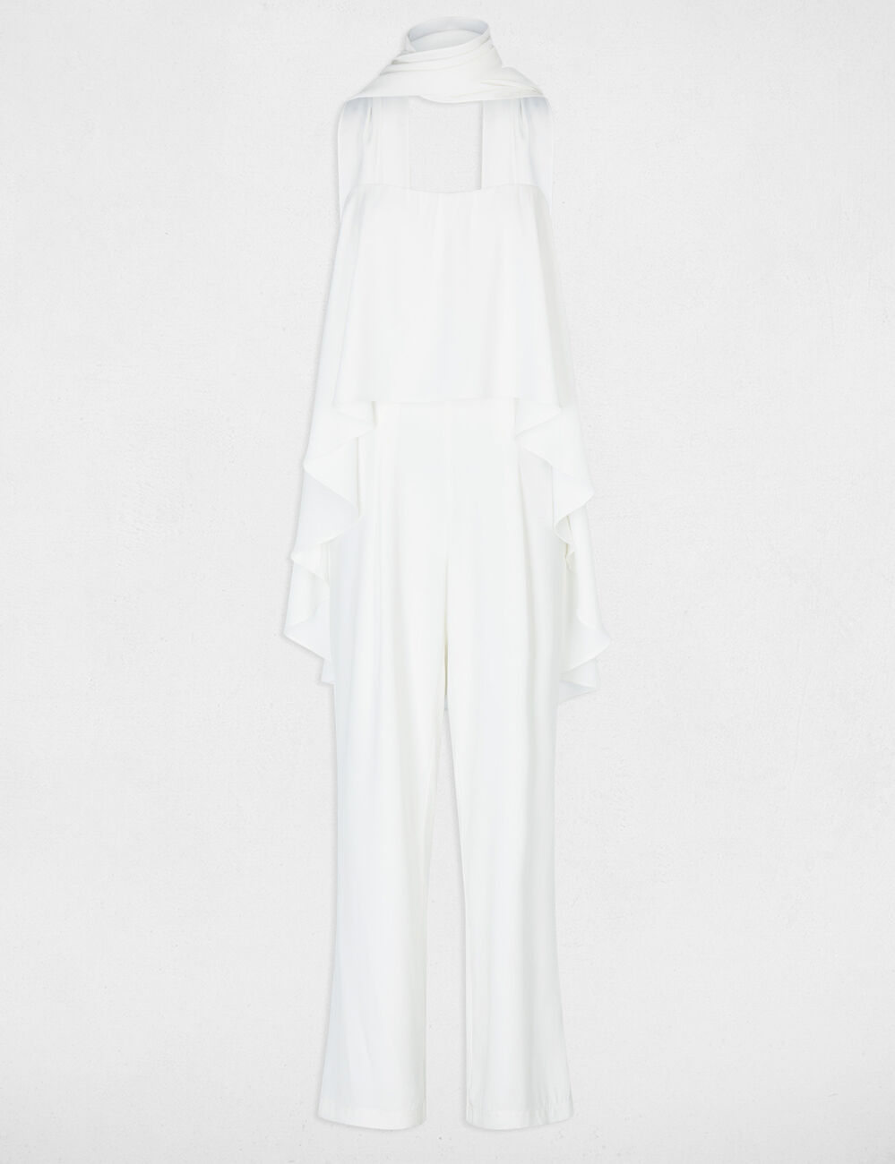 Combinaison bustier fluide blanc femme