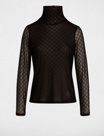 T-shirt manches longues noir femme