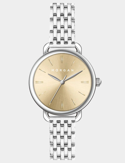 Montre couleur argent femme