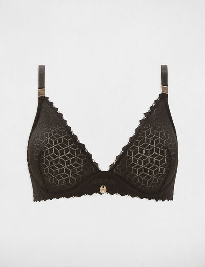 Soutien-gorge à armatures noir femme