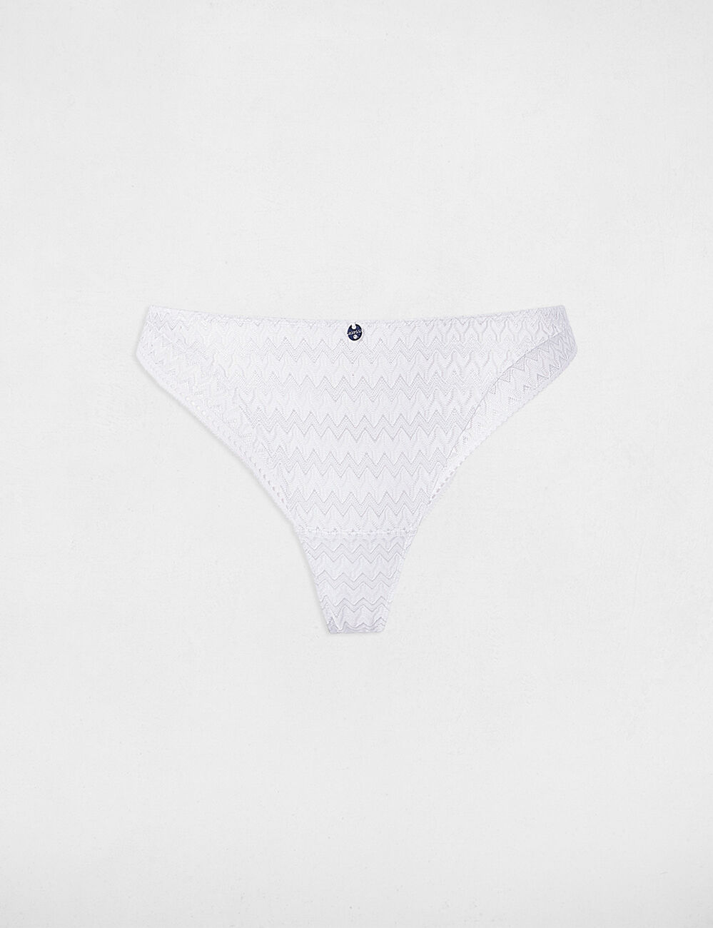 Tanga dentelle blanc femme