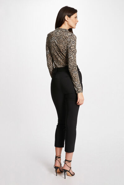T-shirt manches longues imprimé multico femme