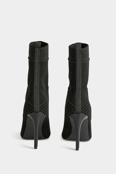 Bottines à talons aiguilles noir femme