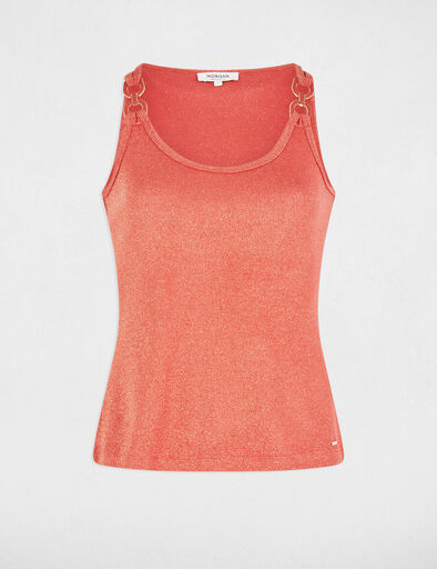 Débardeur sans manches orange foncé femme