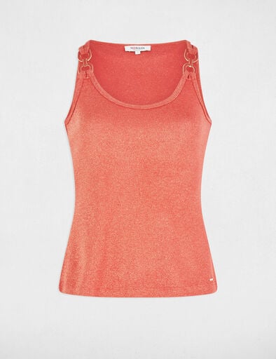 debardeur sans manches orange fonce femme Débardeur sans manches orange foncé femme