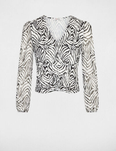 T-shirt manches longues multico femme