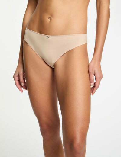 Tanga beige femme