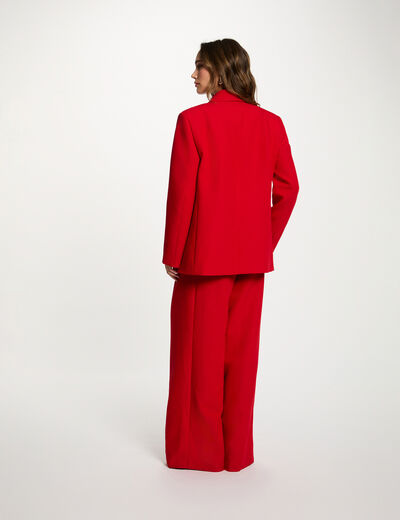 Veste oversize rouge femme