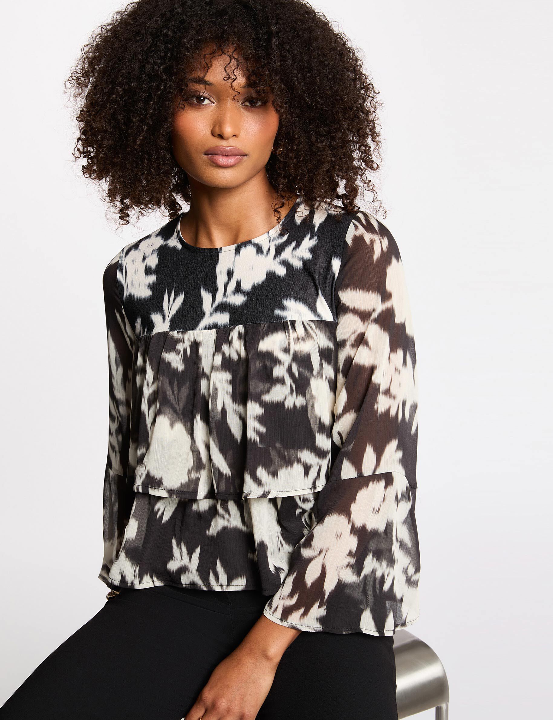 T shirt voile imprimé femme