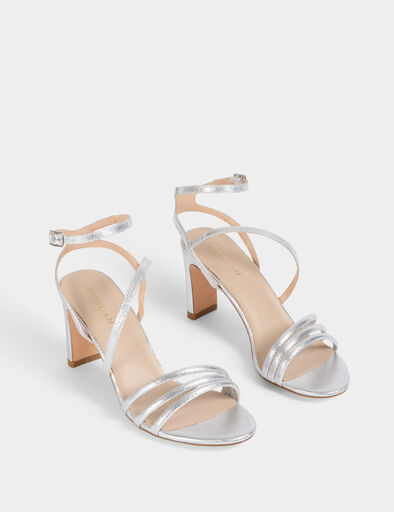 sandales a talons couleur argent femme Sandales à talons couleur argent femme