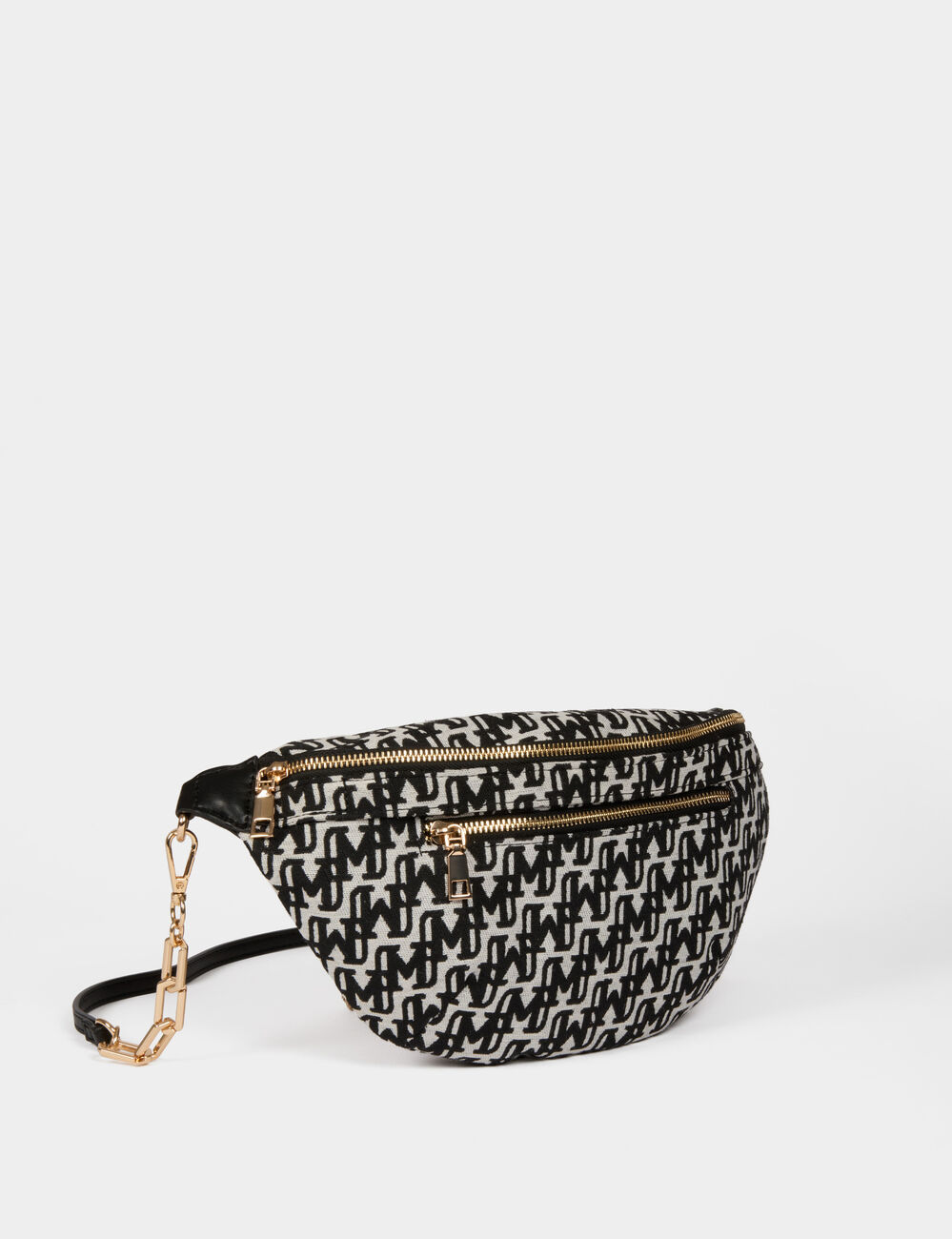 Sac banane monogramm&eacute; noir femme