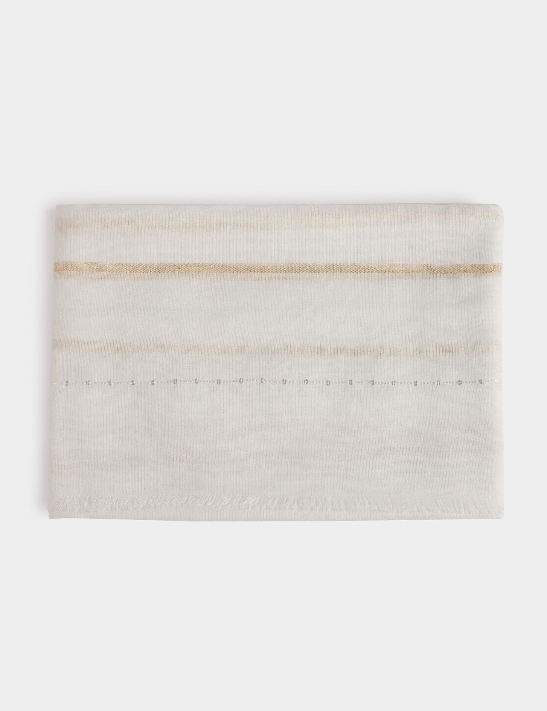Foulard avec sequins blanc femme - Morgan - Modalova