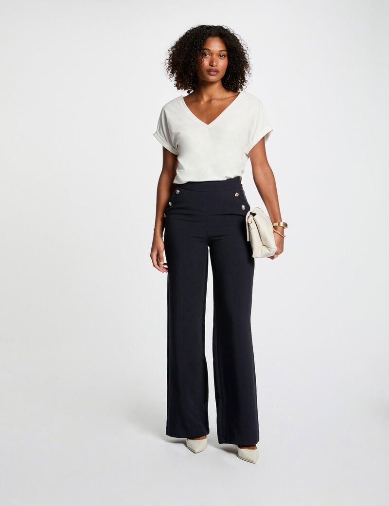 t shirt manches courtes blanc femme T-shirt manches courtes blanc femme