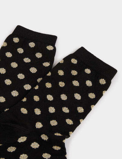 Boîte 4 paires chaussettes noir femme