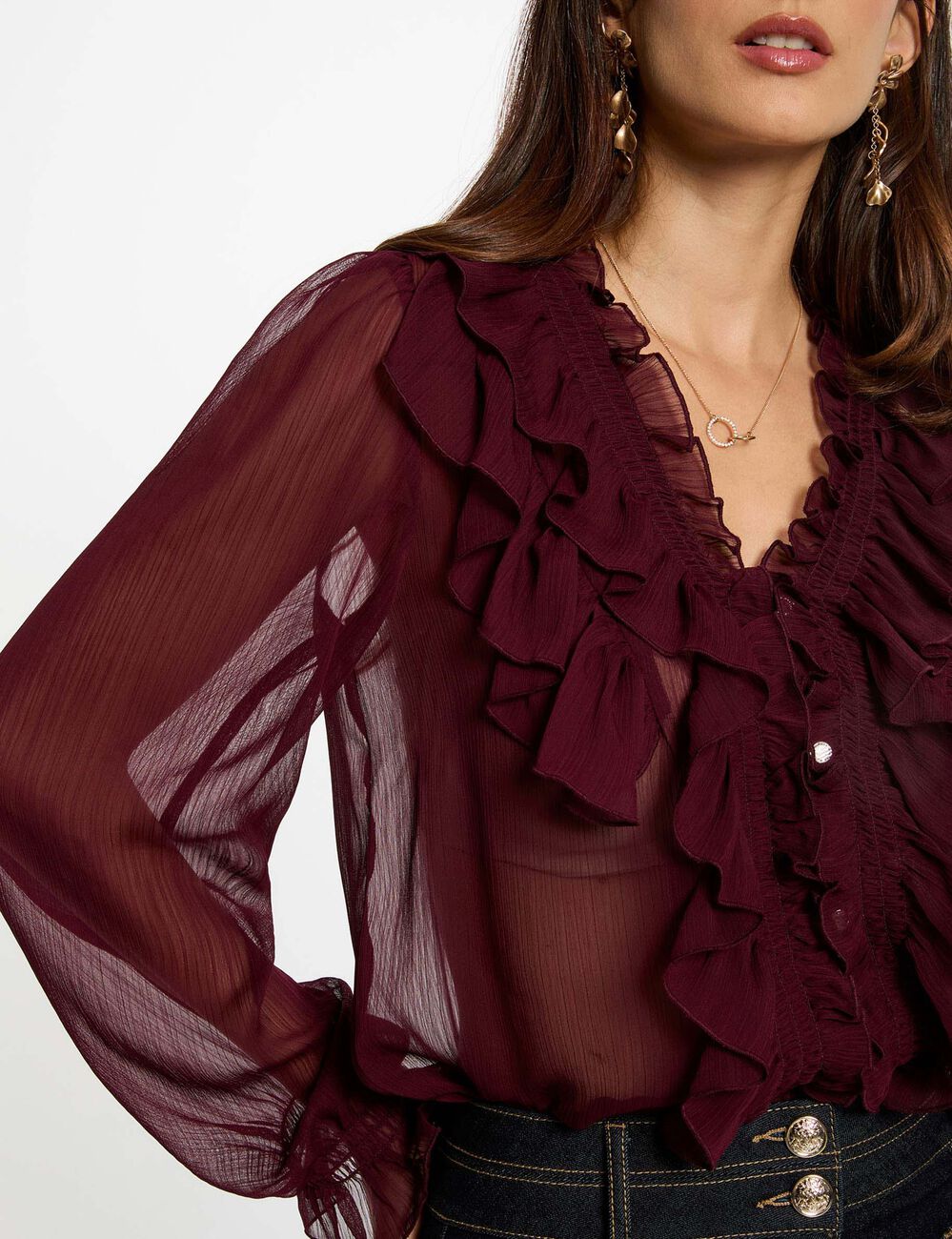 Chemise Fluide C&A Taille 44 - Imprimé Animalier - Polyester/Élasthanne - Neuf Avec Étiquettes